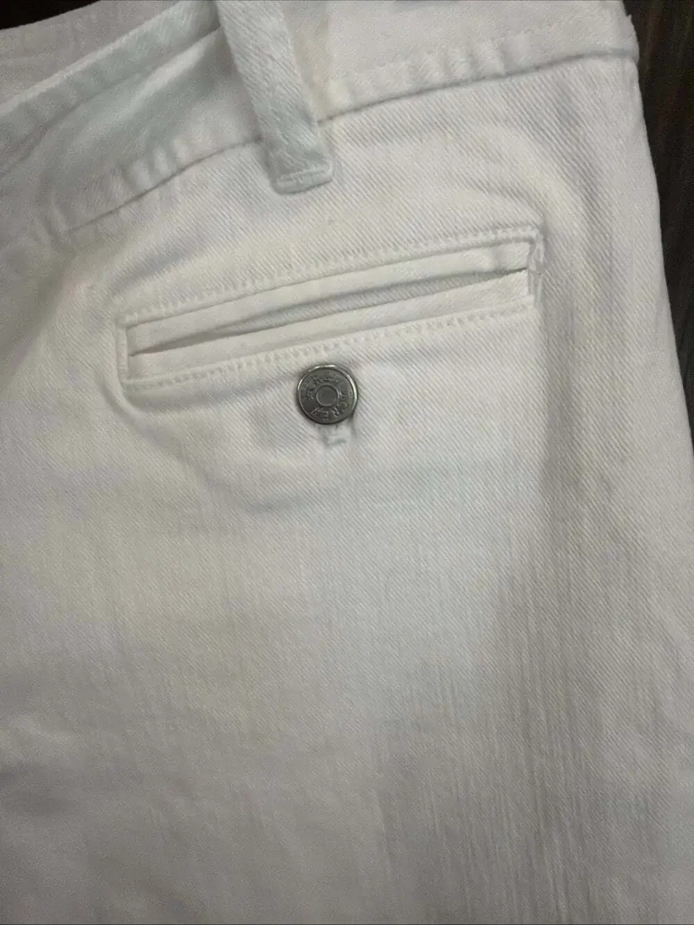 VNTG J Crew CITY FIT  White WideLeg Pants W35/L29 99% Cotton🫶No Stains Pristine